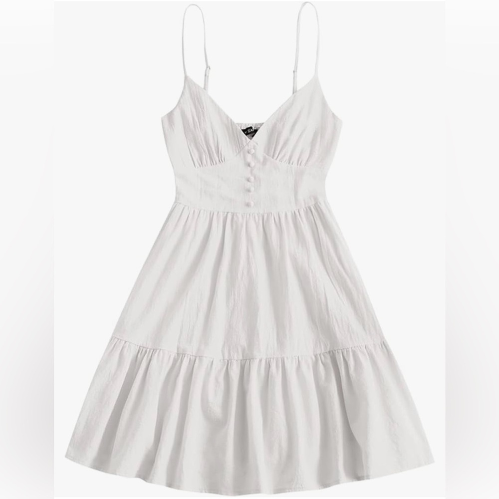 White mini sundress